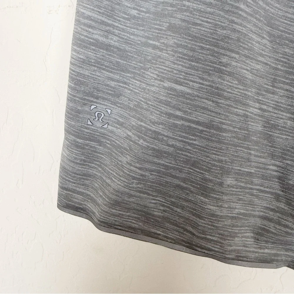 Lululemon Surge Lined Shorts Mens Gray Running Stretch Drawstring